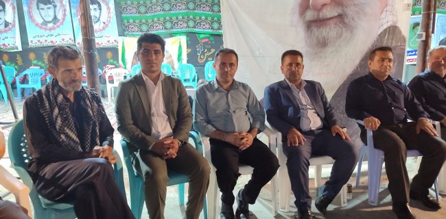 سرکشی مدیر ارشاد اسلامی بهمئی از موکب‌ شهدای ایل خدری