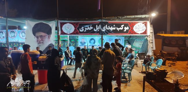 خدمت به زائران اربعین در جوار امامزاده «امیرحاضر» خدمت به زائران اربعین در جوار امامزاده «امیرحاضر»