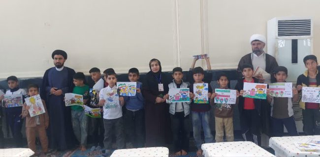 ایستگاه نقاشی دهه فجر در نماز جمعه؛ پیوند هنر کودکانه با انقلاب