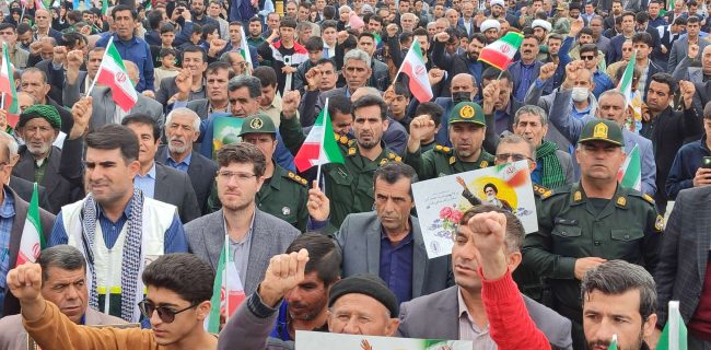 تقدیر فرمانده بسیج از ملت همیشه در صحنه بهمئی