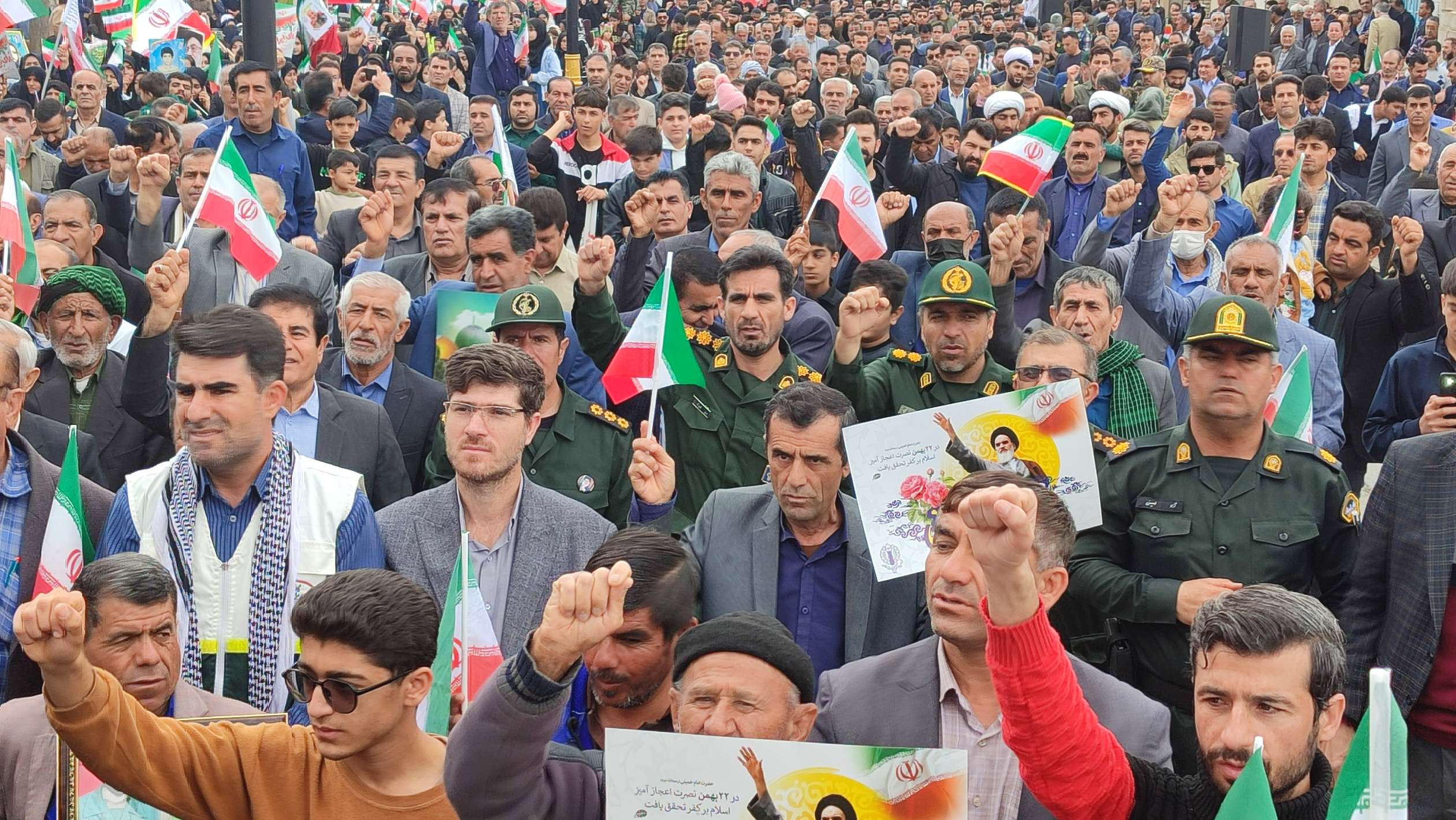 تقدیر فرمانده بسیج از ملت همیشه در صحنه بهمئی