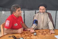 برگزاری میز خدمت جمعیت هلال احمر بهمئی در مصلی نماز جمعه شهرستان