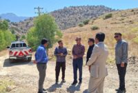 بازدید مسئولان از محورهای ارتباطی سرآسیاب یوسفی