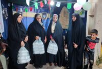 تجلی روحیه خدمت‌رسانی دانش‌آموزان بسیجی بهمئی در روز عید غدیر