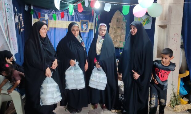تجلی روحیه خدمت‌رسانی دانش‌آموزان بسیجی بهمئی در روز عید غدیر