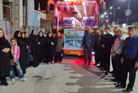 اعزام کاروان ۲۴ نفره خانواده شهدا و ایثارگران بهمئی به مشهد مقدس