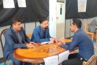 برگزاری میز خدمت اداره ثبت و اسناد رسمی در مصلی نماز جمعه لیکک به مناسبت هفته قوه قضائیه