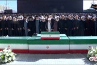 اقامه نماز بر پیکر مطهر رهبر شهید انقلاب